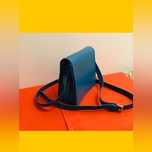 NEW Teal Leather Purse Handbag